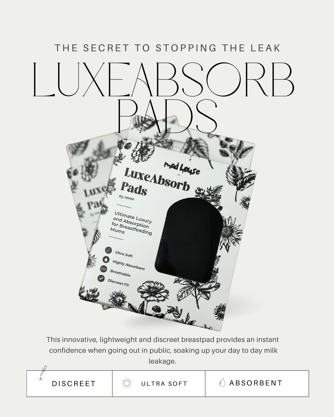 LuxeAbsorb BreastPads | 2 Pack