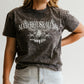 Vintage Eagle Breastfeeding Tee | Hidden Zipper Nursing T-Shirt | Washed Black