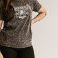 Vintage Eagle Breastfeeding Tee | Hidden Zipper Nursing T-Shirt | Washed Black